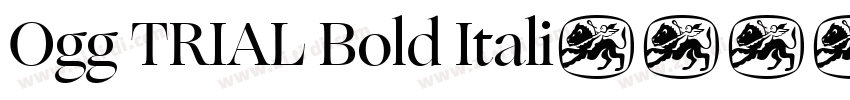 Ogg TRIAL Bold Itali字体转换